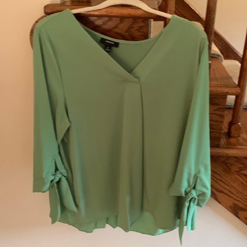 Green blouse